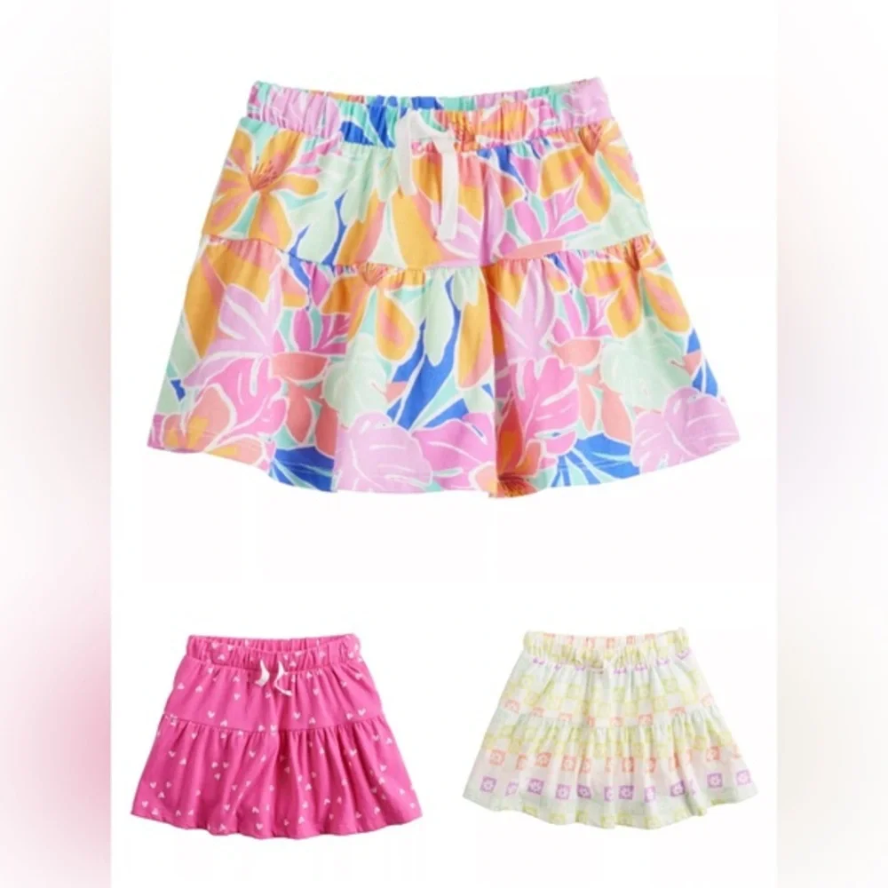 Brand New Bundle! Three Toddler Girls Knit Skorts, 3 Different Designs, 2T, NWT - Picture 1 of 5